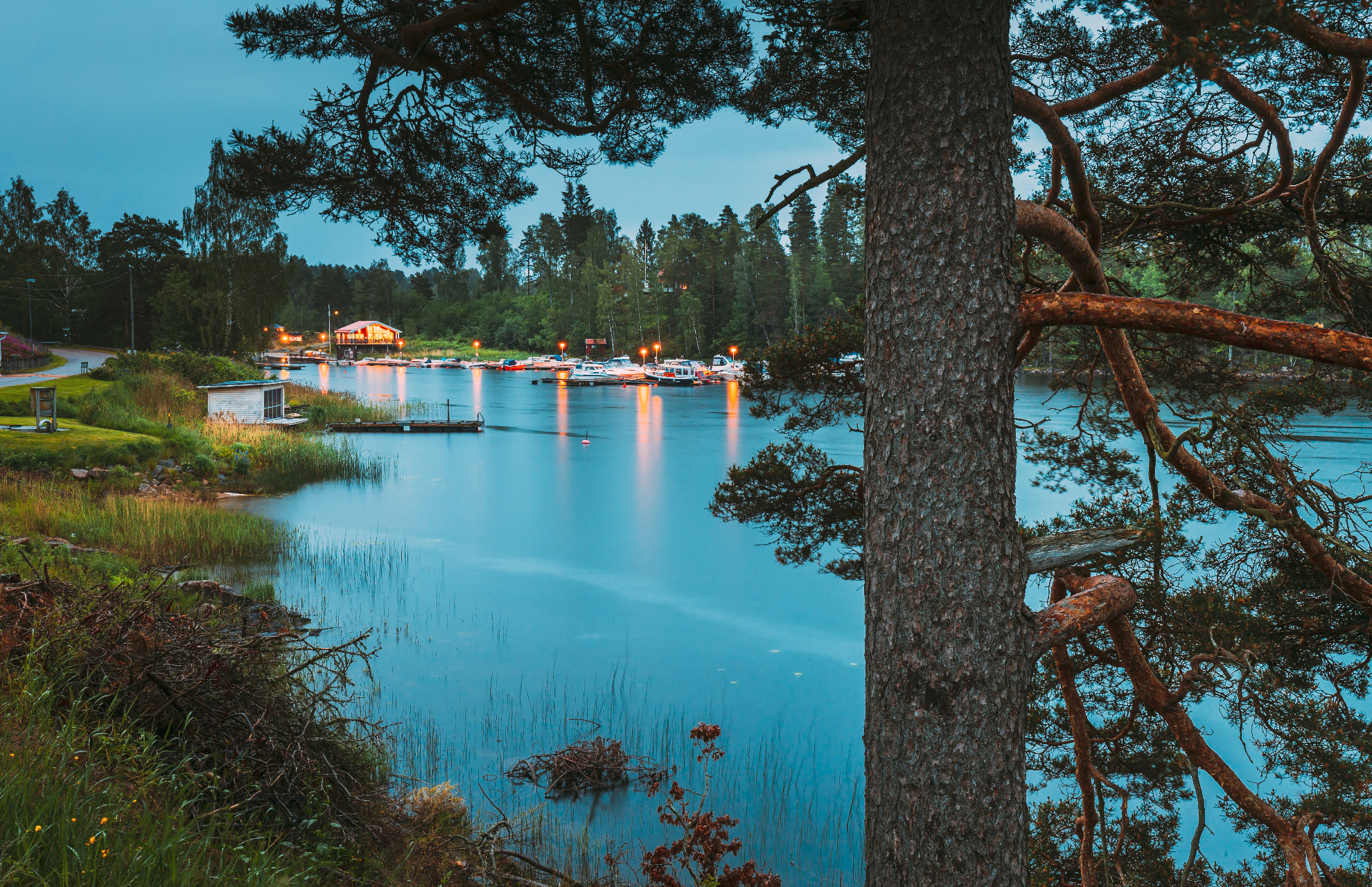 Sommarkväll med en trevlig blogg att läsa